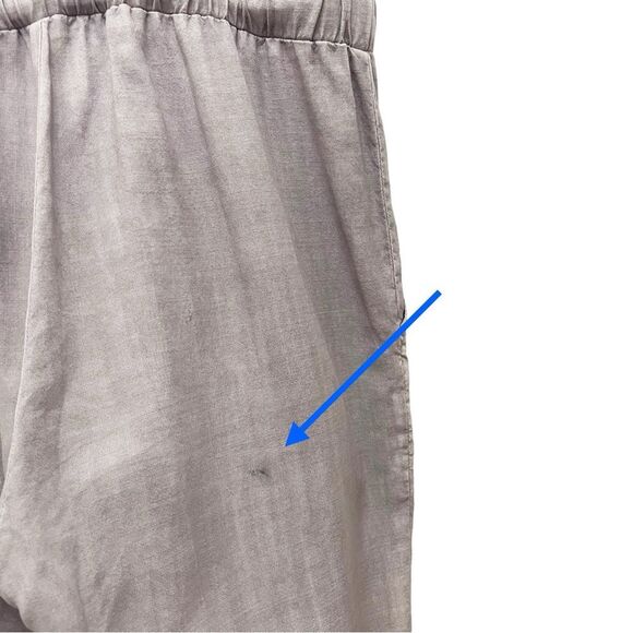 Anthropologie Cloth & Stone Jenna Cropped Jumpsuit Lavender Gray Tencel Size XS - Picture 10 of 15